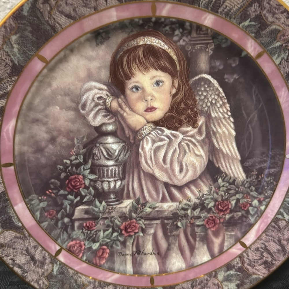 Gardens of Innocence Limited Edition “Hope” Plate by Richardson Bradford Exchang - Picture 11 of 17